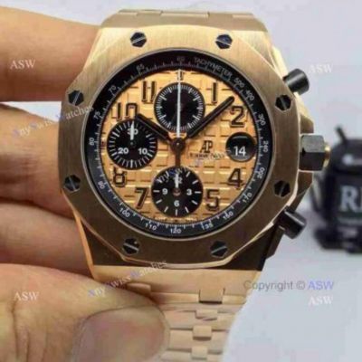 1:1 Swiss Audemars Piguet Royal Oak Offshore Chronograph Rose Gold Watch